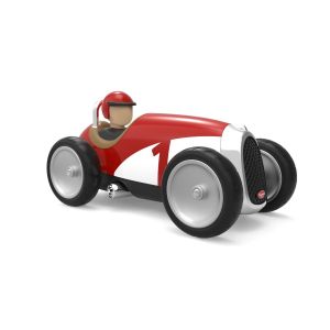 Baghera Retro speelgoedauto Racer rood