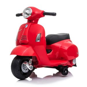 Mini Vespa elektrische kinderscooter rood