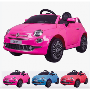 Fiat 500 elektrische kinderauto roze Sale Autovoorkinderen
