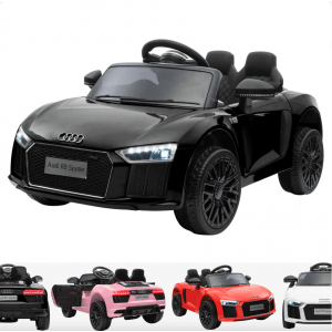 Audi elektrische kinderauto R8 cabrio zwart Alle producten Autovoorkinderen