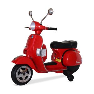 Vespa elektrische kinderscooter rood