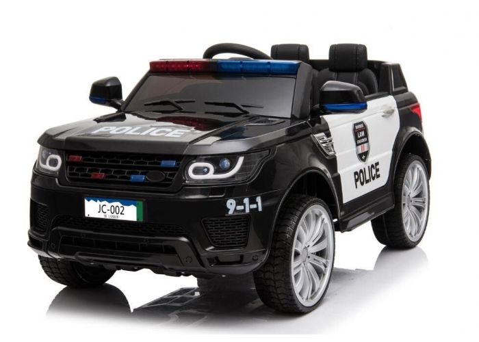 Politie Land Rover kinderauto zwart prijstechnisch autovoorkinderen autosvoorkinderen