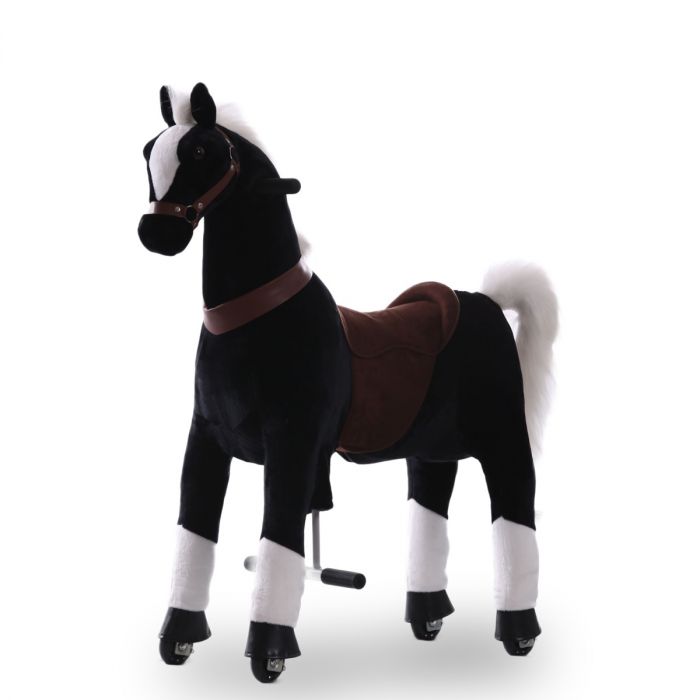 Virus het laatste ik luister naar muziek Kijana rijdend speelgoed paard zwart groot bestellen | Berghofftoys.nl