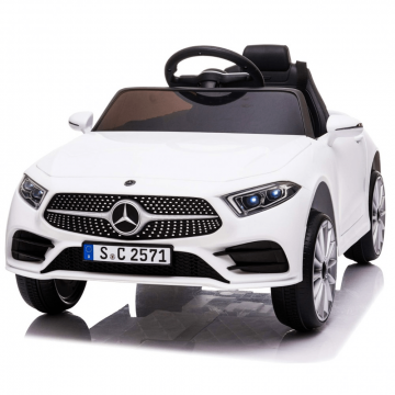 Mercedes elektrische kinderauto 12 volt met afstandsbediening - wit