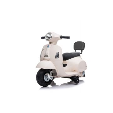 Mini Vespa elektrische kinderscooter wit