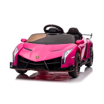 Lamborghini Veneno elektrische kinderauto roze
