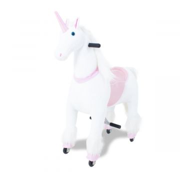 Kijana unicorn wit/roze groot prijstechnisch autovoorkinderen