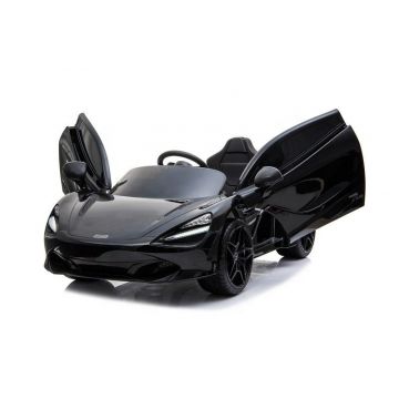 McLaren 720S kinderauto zwart vooraanzicht deuren-open