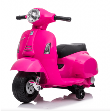 Mini Vespa elektrische kinderscooter roze