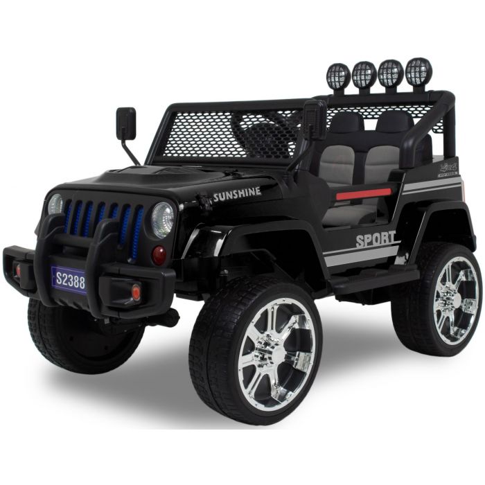 Monster Jeep elektrische kinderauto zwart Alle producten Autovoorkinderen