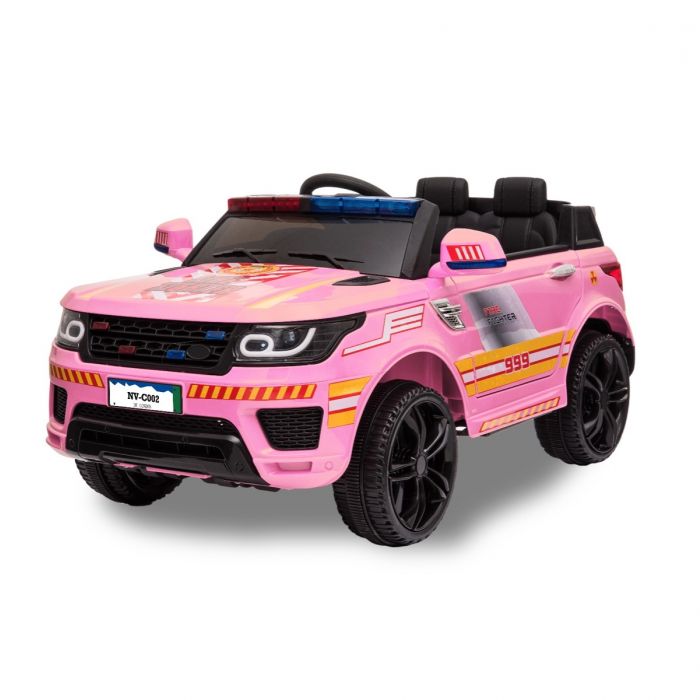 Kijana politie elektrische kinderauto Land Rover roze Alle producten Autovoorkinderen